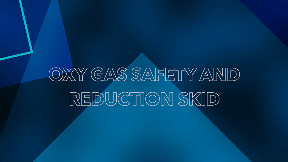 Oxy-gas safety and reduction skid